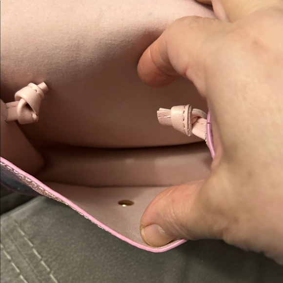 Glittery Pink Kids Mouse Ear Bag - Picture 3 of 3